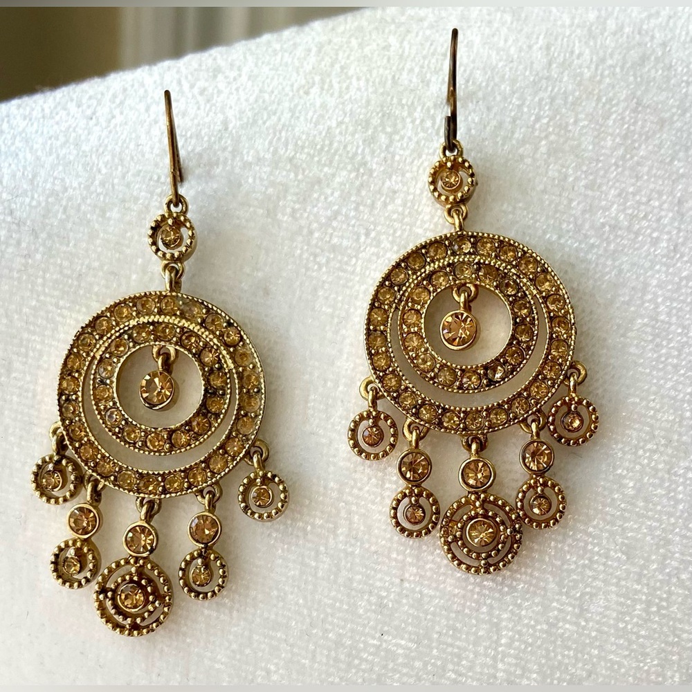 🟡 MONET GOLD CHANDELIER EARRINGS 🟡